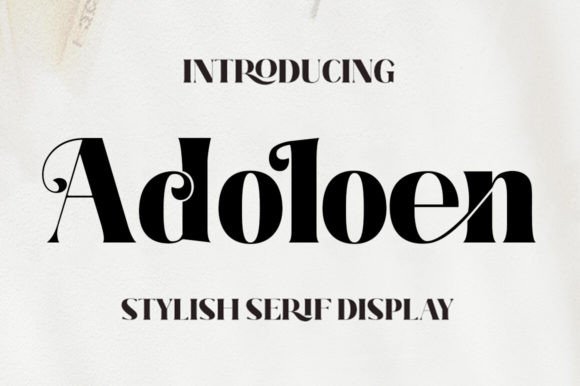 Adoloen: A Bold Serif Font for Crafters and Product Designers