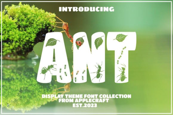 Ant Font: A Thick-Lettered Decorative Typeface for Playful Branding Projects