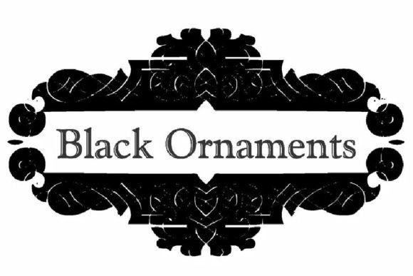 Black Ornaments Font: Elevate Your Brand with Elegant Dingbats Typography