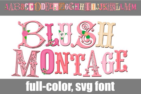Blush Montage: A Color Font That Elevates Small Business Branding