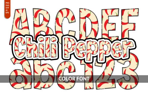 Chili Pepper: A Spicy Color Font for Bold Marketing Designs
