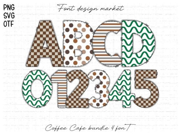 Coffee Cafe: A Coffee-Themed Color Font for Handmade Labels, Invitations, and More