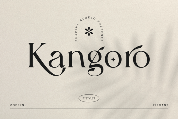 Elevate Your Brand with Kangoro: A Modern Luxury Serif Font for Timeless Elegance