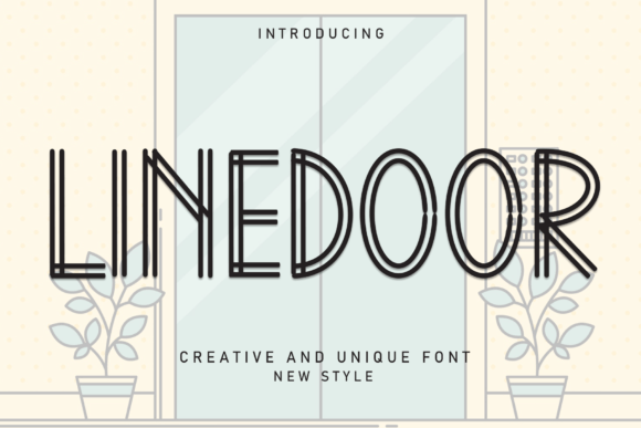 Linedoor: A Bold Decorative Font for Modern Branding