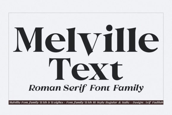 Melville Text: A Transitional Serif Font for Crafters and Makers