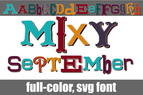 Mixy September: A Color Font for Autumn-Inspired Web Design