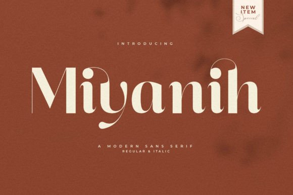 Miyanih: A Stylish Serif Font for Elegant Maker Branding and Product Design