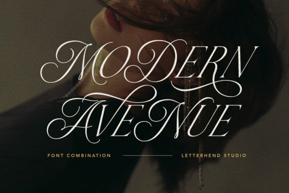 Modern Avenue: A Refined Script Font for Elegant Editorial Design