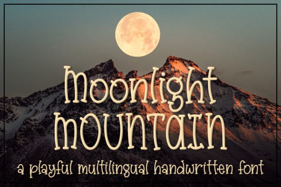 Moonlight Mountain: A Whimsical Serif Font for Crafters and Makers