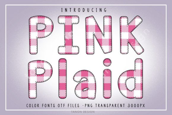 Pink Plaid: A Softly Expressive Font for Valentine’s Day and Love-Themed Editorial Design