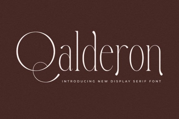 Qalderon: A Serif Font for Elegant Branding and Luxurious Design Projects