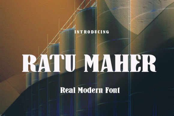 Ratu Maher: A Bold Serif Font for Handmade Branding and Creative Designs