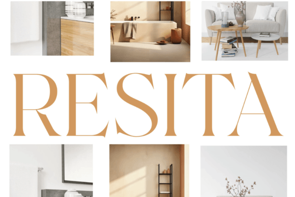 Resita: A Refined Serif Font for Elegant Web Design and Brand Identity