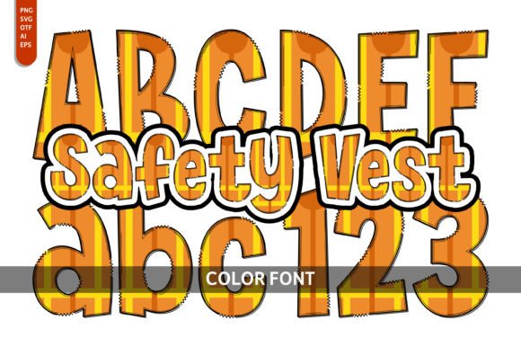 Safety Vest Font: Playful Typography for Creative Web Design