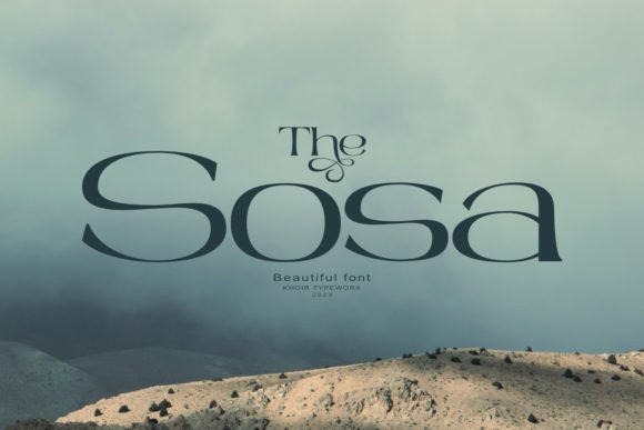 Sosa: A Stylish Serif Font for Handmade Labels, Invitations, and More