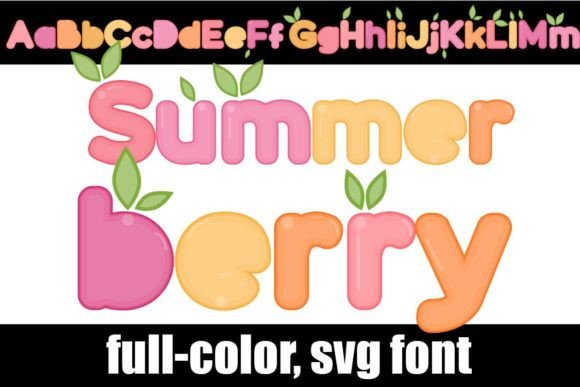 Summerberry: A Full-Color Font for Vibrant Digital Branding and Web Typography