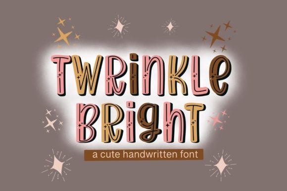 Twrinkle Bright: A Cute Decorative Font for Handmade Labels and Seasonal Designs