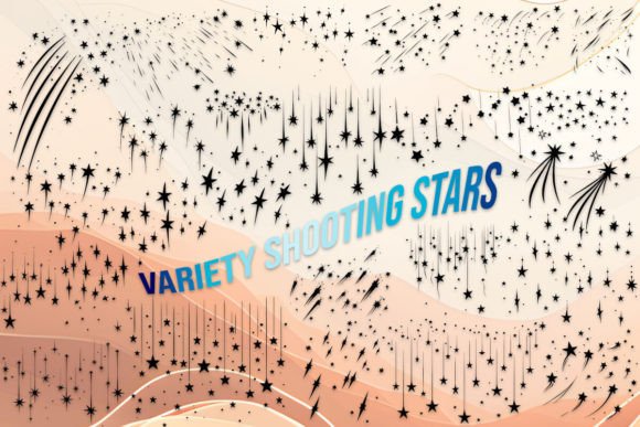 Variety Shooting Stars Font: Cosmic Flair for Web Design