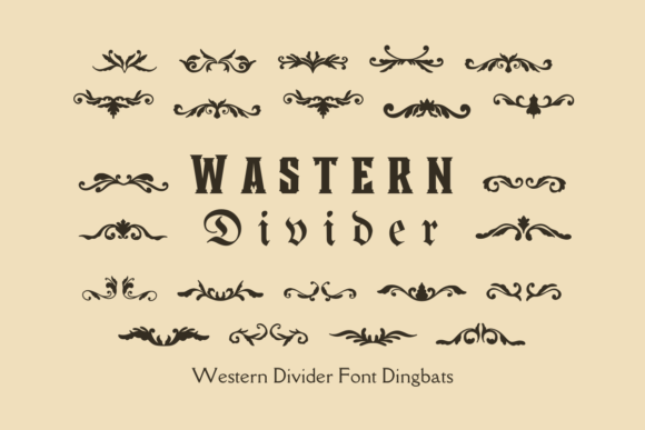 Wastern Divider: A Dingbat Font for Decorative Editorial Design