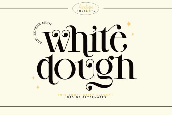 White Dough: A Serif Font That Elevates Handmade Branding and Product Design